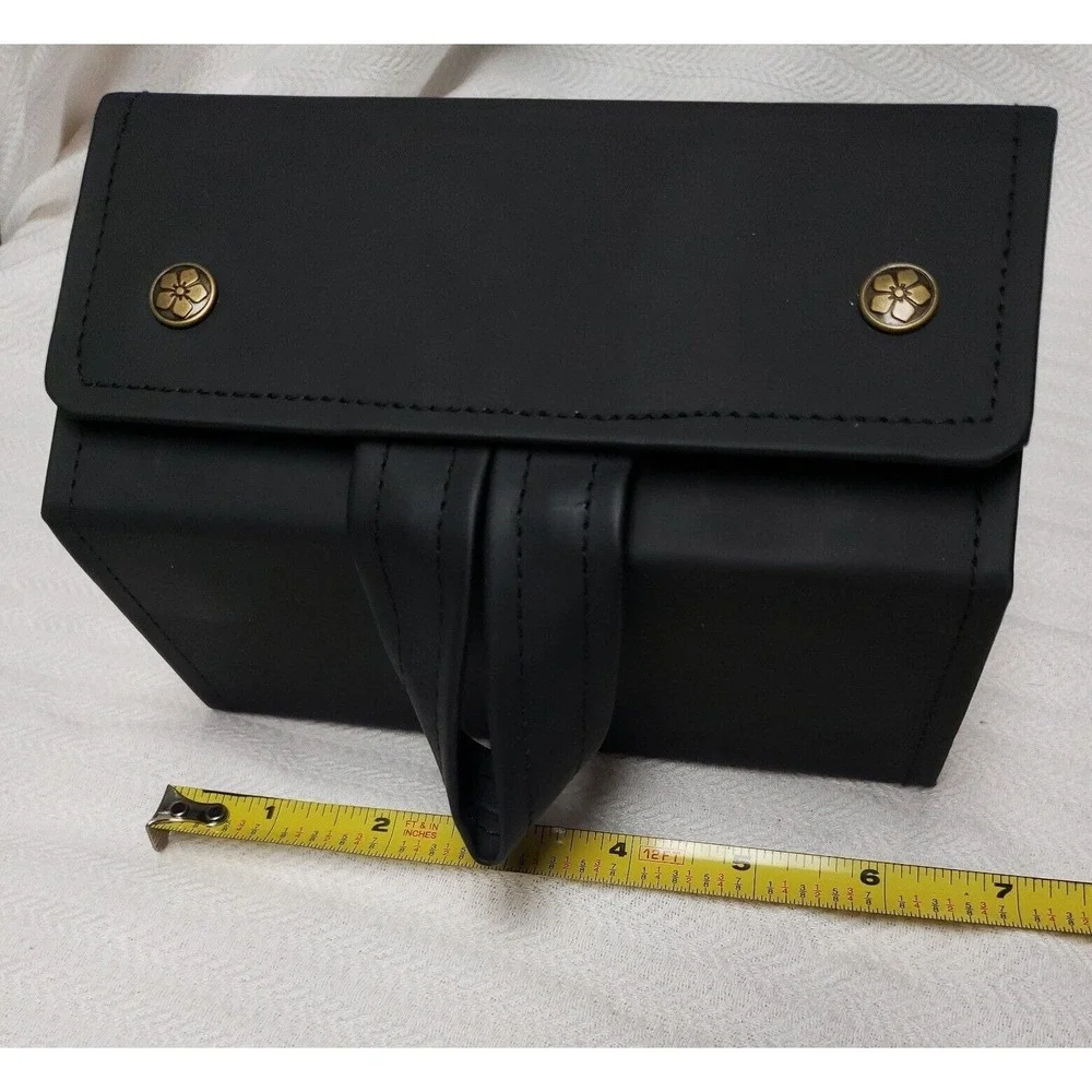 Eyewear Storage‎ Travel Case Black with white sections